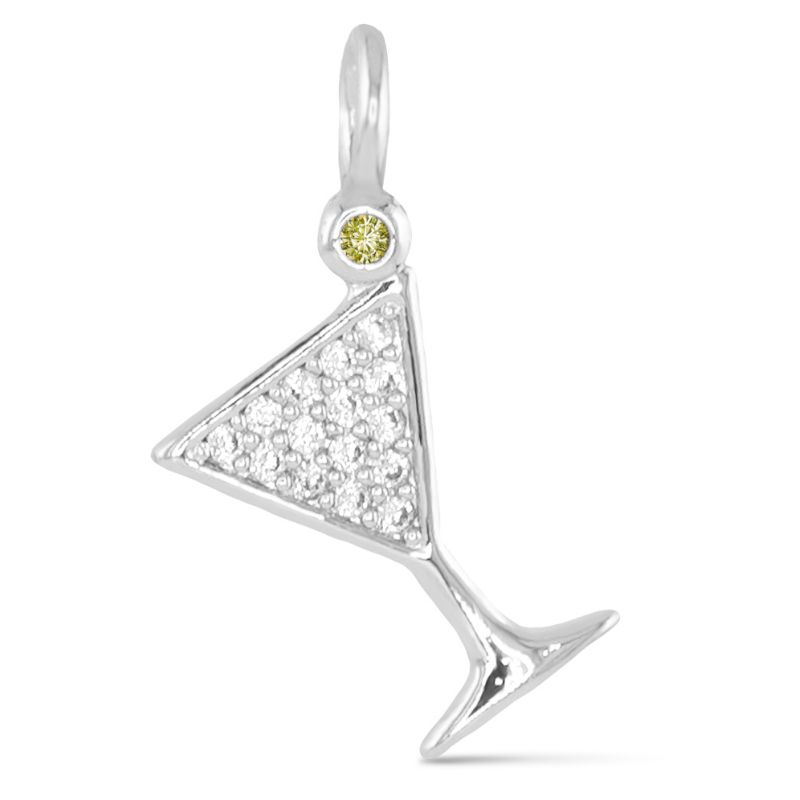 Martini Charm Silver
